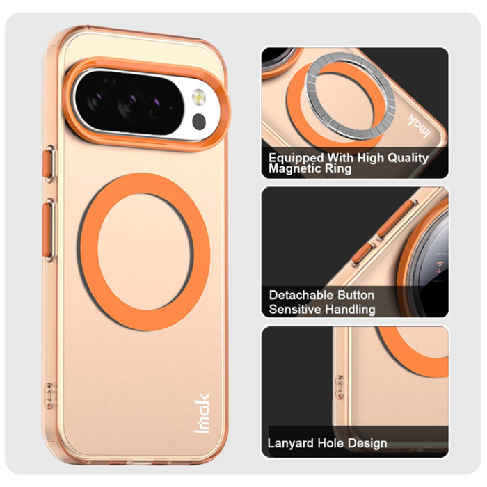 Imak - IMAK Google Pixel 10/10 Pro Mobilskal Magsafe Candy - Orange