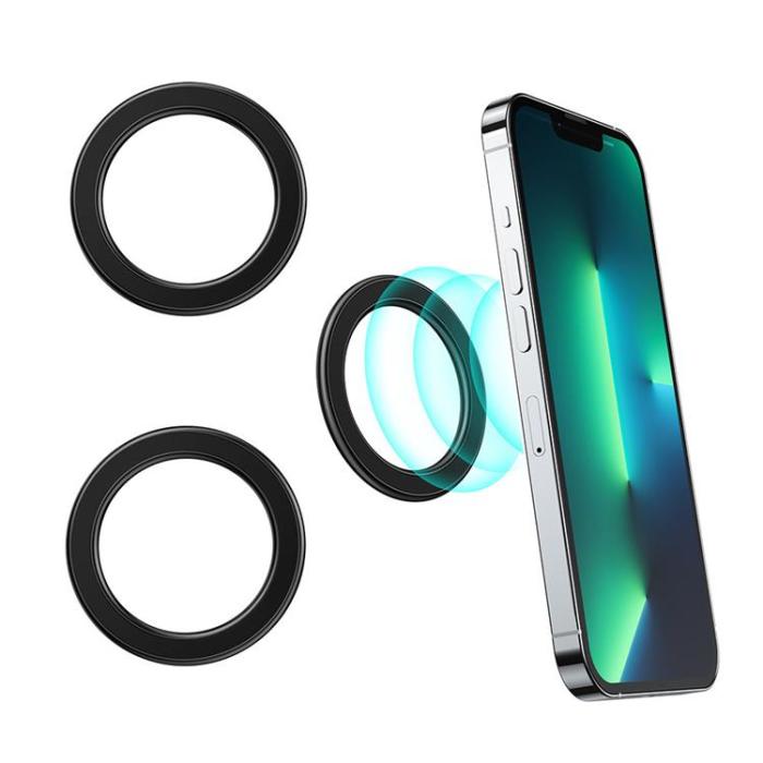 Joyroom - Joyroom 2-Pack Magnetisk Magsafe Ring för Smartphone / Tablet - Svart