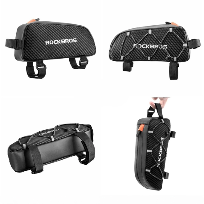 Rockbros - Rockbros Cykelramsväska med Fläta 1 L - Svart