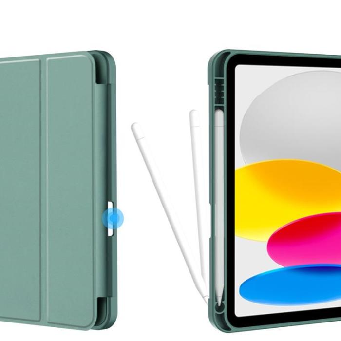 Tech-Protect - Tech-Protect iPad 10.9 (2022) Fodral med plats för pennna - Grön