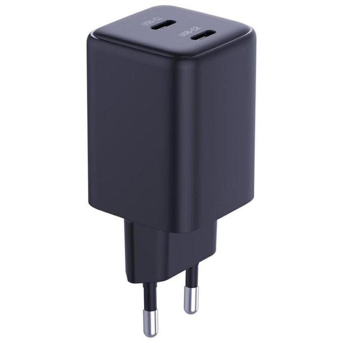 3MK - 3MK Snabbladdare 45W 2xUSB-C QC4+ PPS 2C Super Fast - Svart