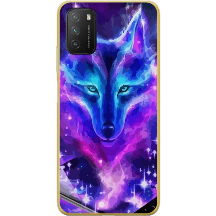 iSecrets - Mobilskal till Xiaomi Poco M3 med Neon Varg