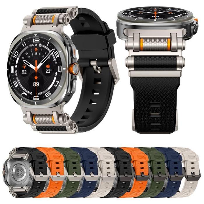 Boom of Sweden - Galaxy Watch Ultra (47mm) Armband Rotation Axis Silikon - Orange