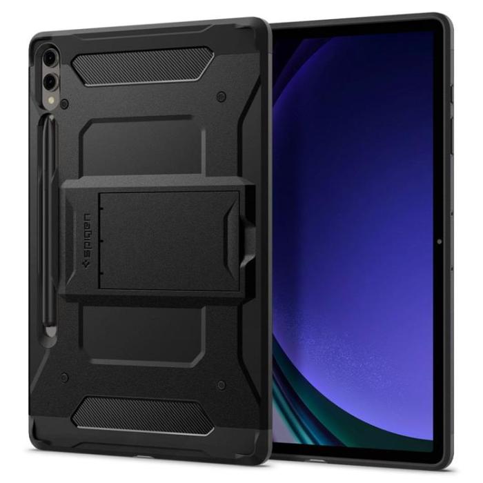 UTGATT - Spigen Galaxy Tab S9 Plus Fodral Tough Armor Pro - Svart