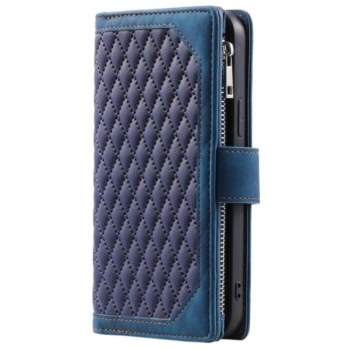 OEM - iPhone 14 Pro Max Plånboksfodral Rhombus - Blå