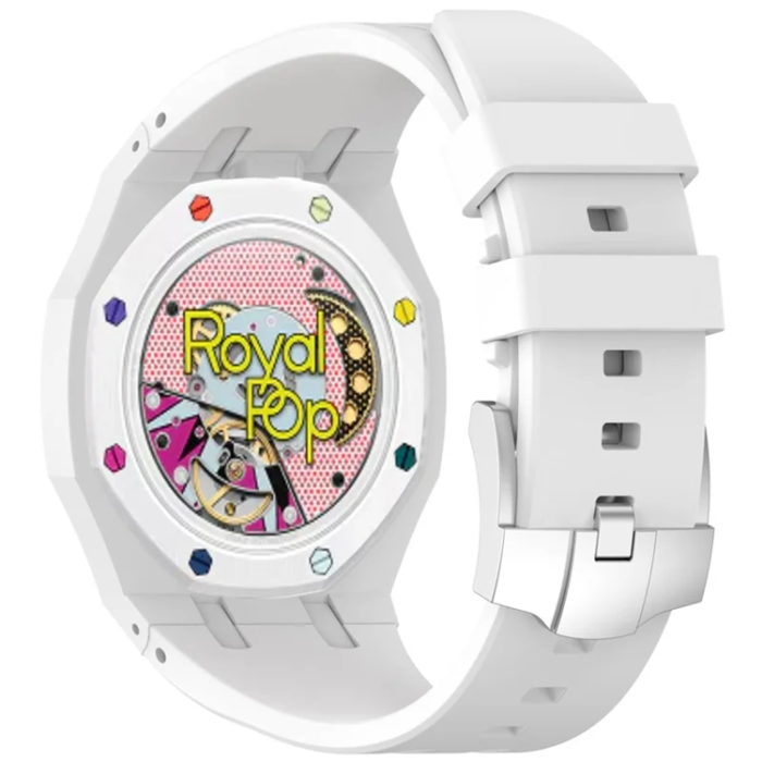 A-One Brand - Swatch Royal Pop Silikonarmband - Vit