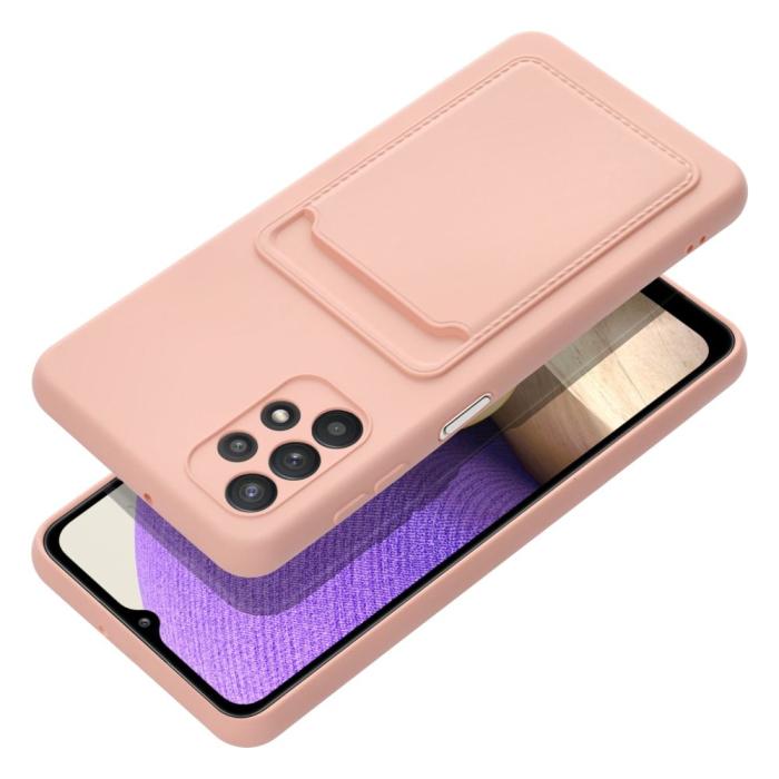 UTGATT1 - Galaxy A32 5G Skal Forcell Korthållare Mjukplast - Rosa