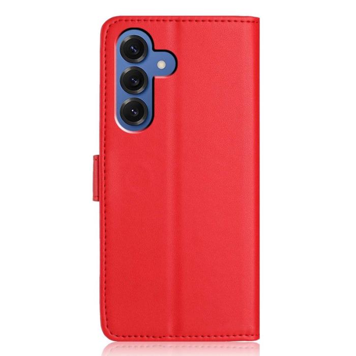 OEM - Samsung Galaxy S26 Plus Plånboksfodral Konstläder Ställ - Röd