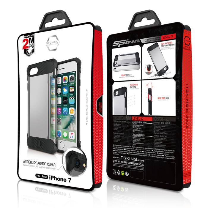 ItSkins - Itskins Spina Skal till iPhone 7 Plus - Clear