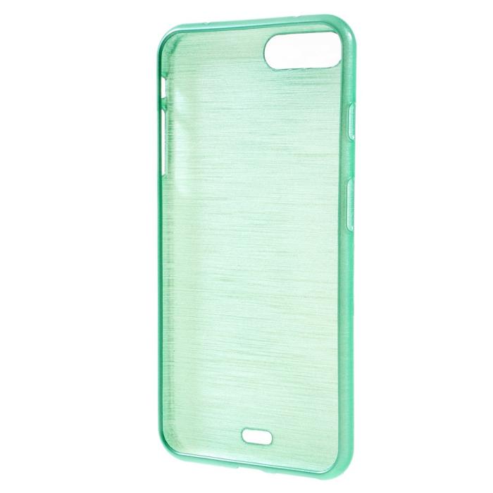 OEM - Glossy Brushed Mobilskal till iPhone 7 Plus - Cyan