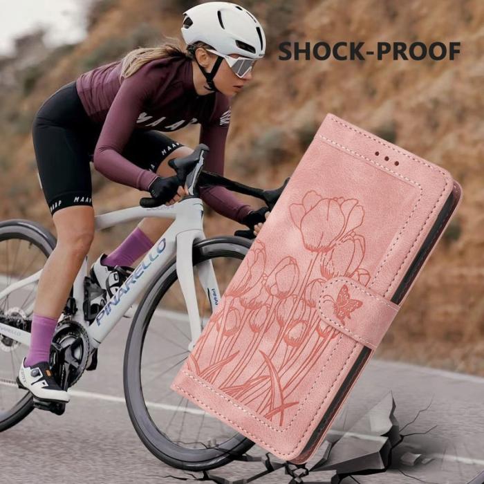 OEM - Tulip Samsung Galaxy S26 Plus Fodral KonstLäder - Rosa