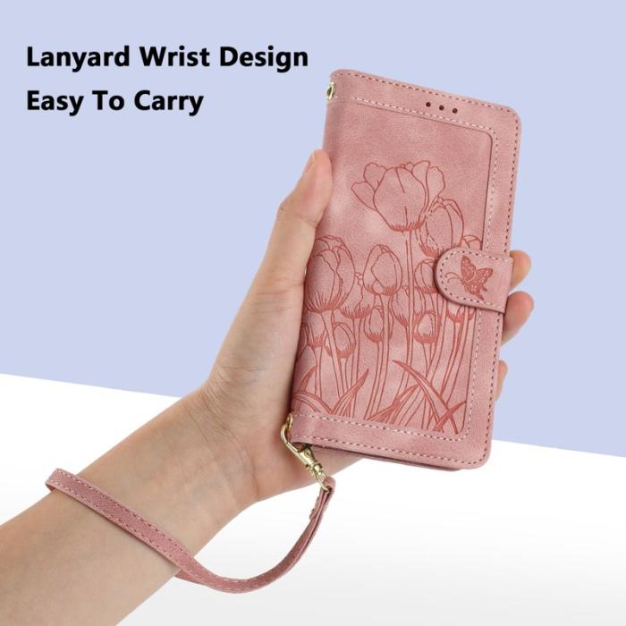 OEM - Tulip Samsung Galaxy S26 Plus Fodral KonstLäder - Rosa