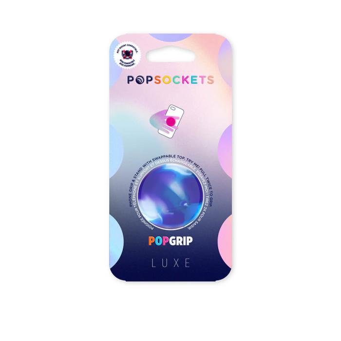 UTGATT5 - POPSOCKETS Swirl Blurple Avtagbart Grip med Ställfunktion LUXE
