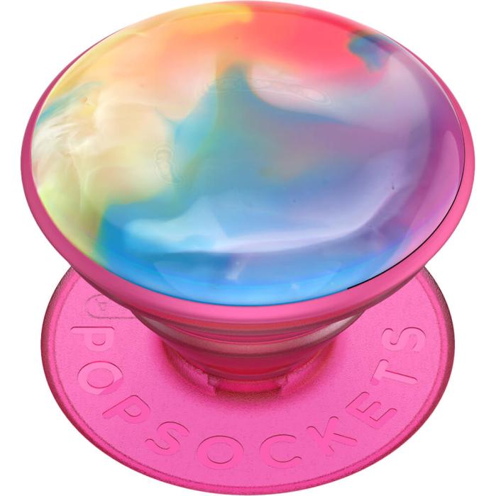 UTGATT5 - POPSOCKETS Swirl Rainbow Avtagbart Grip med Ställfunktion LUXE