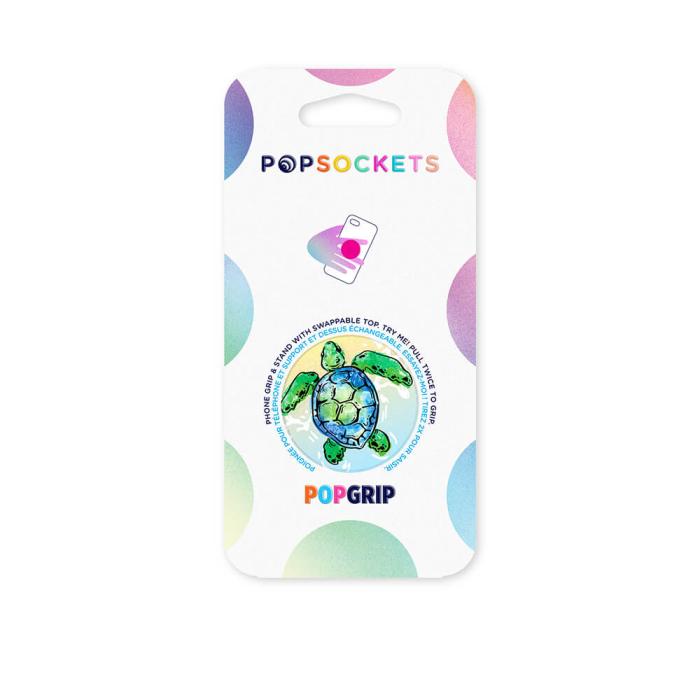 PopSockets - POPSOCKETS Tortuga Avtagbart Grip med Ställfunktion