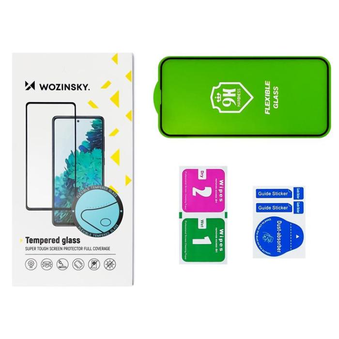 Wozinsky - Wozinsky Full Cover Flexi Nano Härdat Glas Skärmskydd Galaxy S22