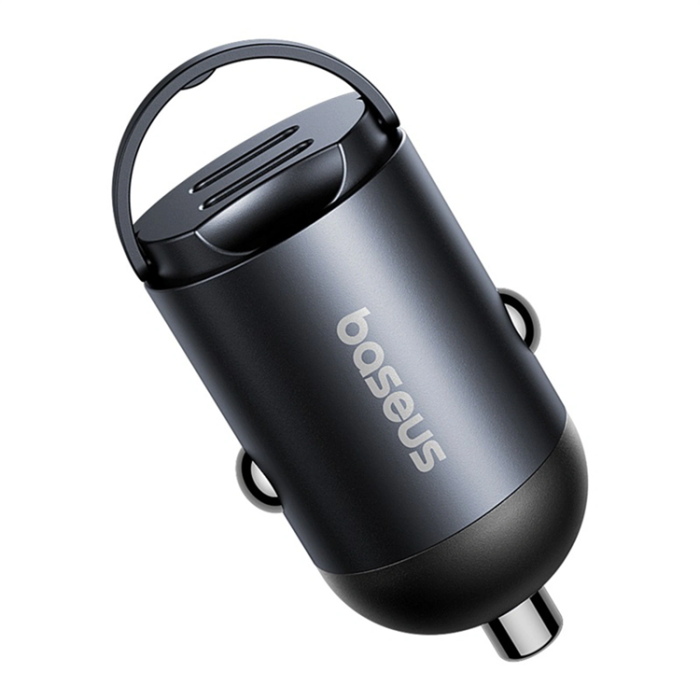 BASEUS - Baseus Billaddare 2x USB-C 30W Tiny Star - Svart