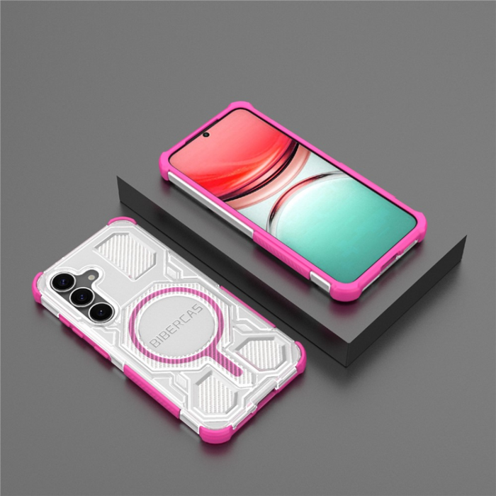 A-One Brand - BIBERCAS Galaxy S25 Plus Mobilskal MagSafe J-16 Transparent