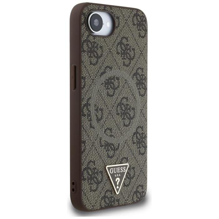 Guess - Guess iPhone 16e Mobilskal MagSafe 4G Ring Triangle Logo