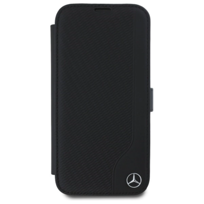 Mercedes - Mercedes iPhone 16 Plånboksfodral Läder Wood Imitation