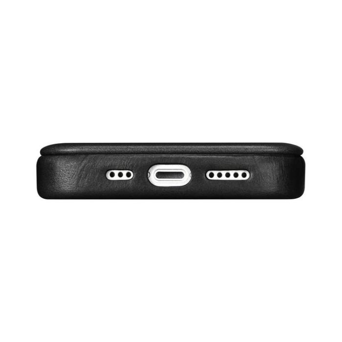 ICARER - iCarer iPhone 14 Pro Max Plånboksfodral Magsafe Läder - Svart