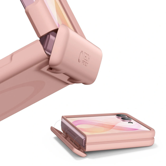 Spigen - Tech-Protect Mobilskal För Galaxy Z Flip 8 Magsafe Kevlar Aura - Rosa