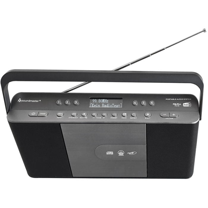 Soundmaster - Soundmaster Bärbar radio med snabbval och CD-spelare