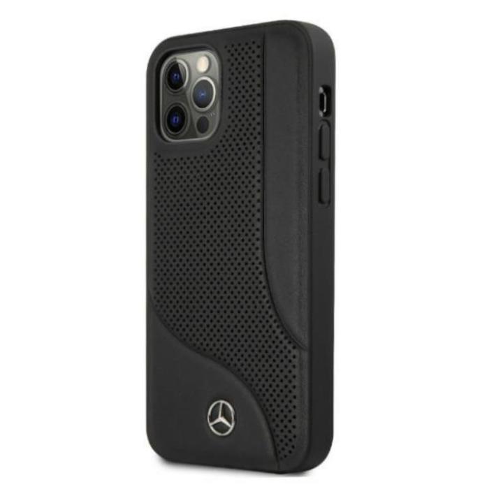 Mercedes - Mercedes iPhone 12 Pro Max Skal Läder - Svart