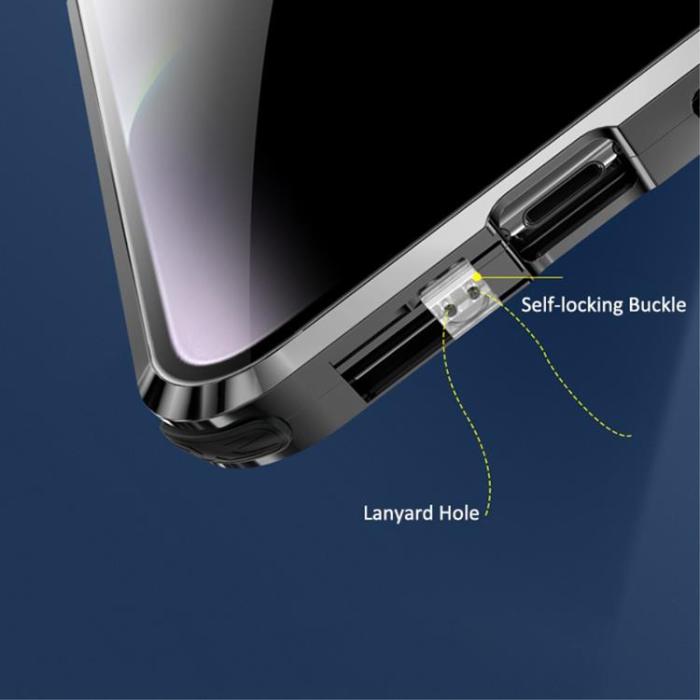 A-One Brand - iPhone 14 Skal Anti-Spy Metall Magnetic - Blå