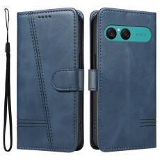 A-One Brand - Sony Xperia 10 VII Plånboksfodral T Shape Lines - Blå