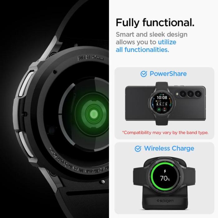 Spigen - Spigen Galaxy Watch 6 Classic (47mm) Skal Liquid Air - Matt Svart