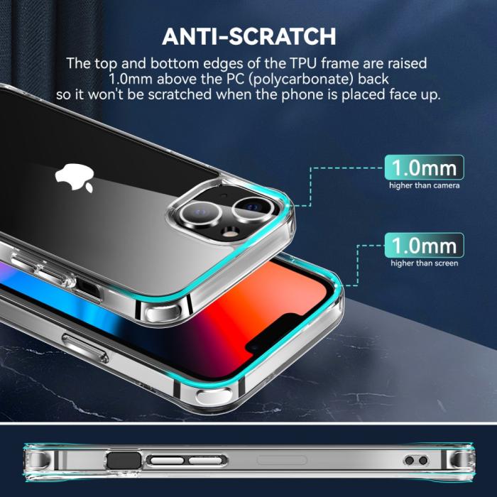 OEM - Gulnar Inte ShockProof Skal iPhone 13 - Clear