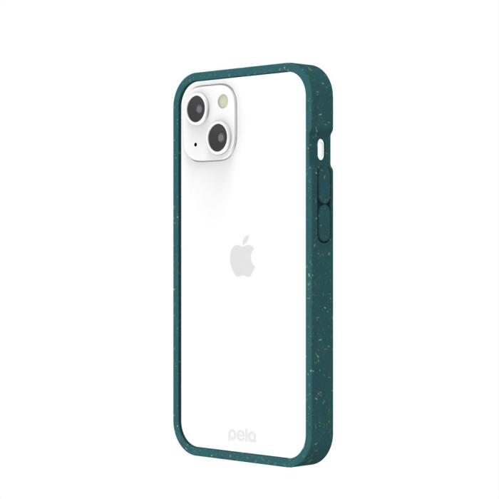 Pela - Pela Clear Miljövänligt Mobilskal iPhone 13 - Grön