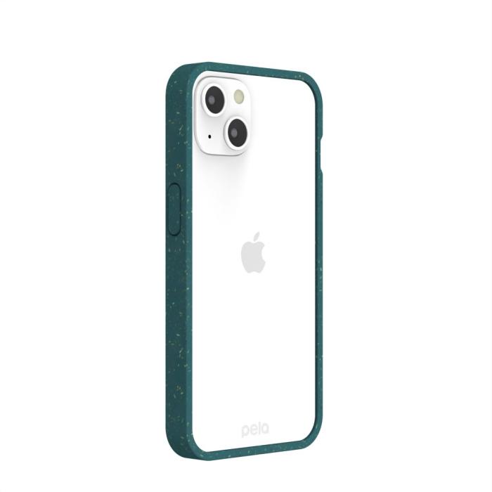 Pela - Pela Clear Miljövänligt Mobilskal iPhone 13 - Grön