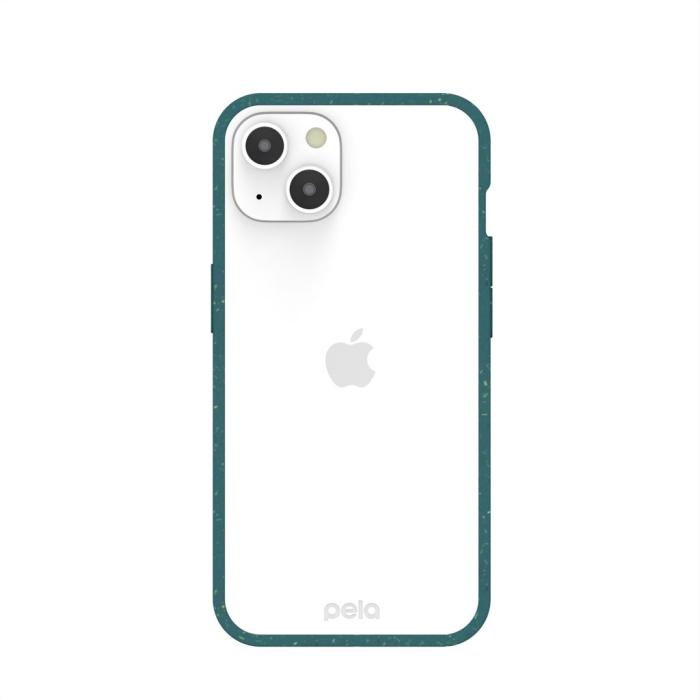 Pela - Pela Clear Miljövänligt Mobilskal iPhone 13 - Grön