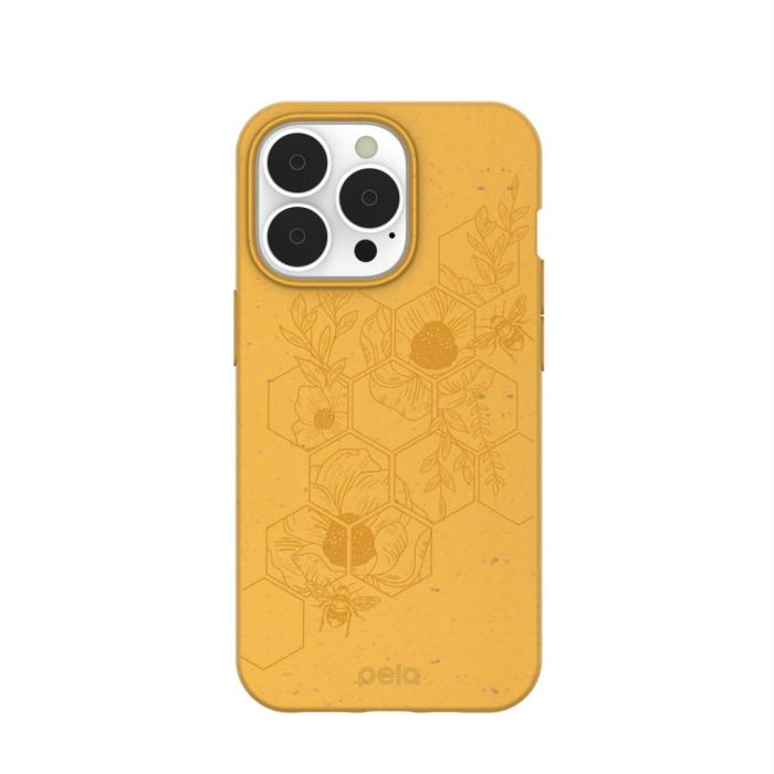 Pela - Pela Hive Edition Mobilskal iPhone 13 Pro - Classic Honey