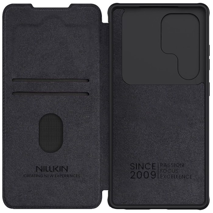 Nillkin - Nillkin Galaxy S25 Ultra Plånboksfodral QinPro Läder - Svart