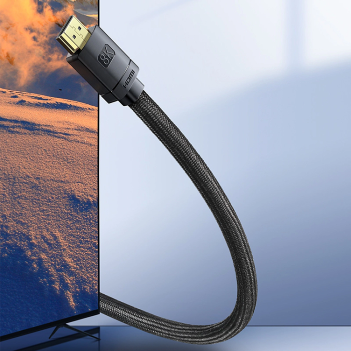 BASEUS - Baseus HDMI 8K Kabel 1m High Definition - Svart