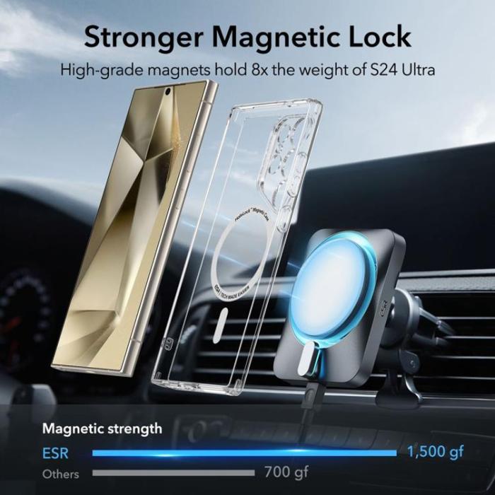 ESR - ESR Galaxy S24 Ultra Mobilskal Magsafe CH Halolock - Clear
