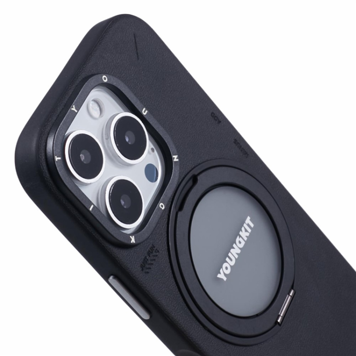 A-One Brand - Youngkit iPhone 16 Pro Max Mobilskal Magafe Rotating Kickstand
