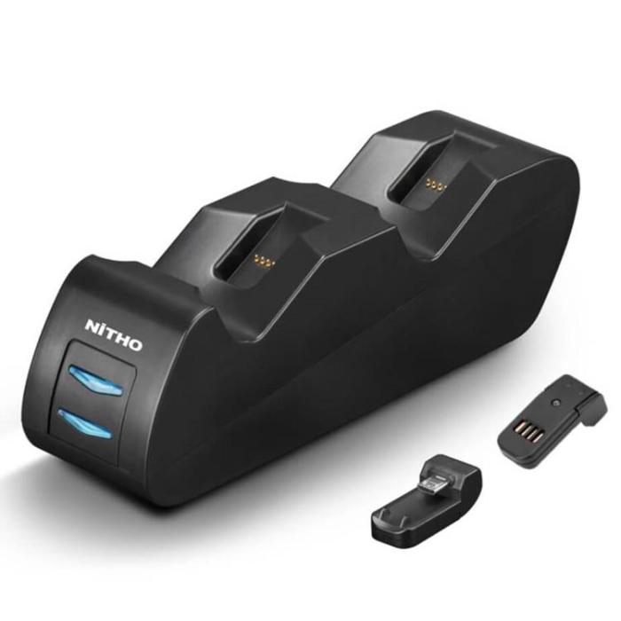 UTGATT1 - NITHO Laddare för Handkontroll PS4 Dual