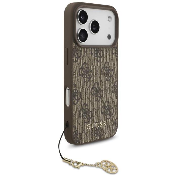 Guess - Guess iPhone 17 Pro Mobilskal MagSafe 4G Charms Collection - Brun