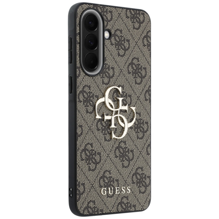 Guess - Guess Mobilskal För Galaxy A37 5G Läder 4G Metal Logo - Brun