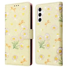 OEM - Mobilskal till Samsung Galaxy S26 Plus RFID-Skydd Blomma KonstL&auml;der - Gul Daisy
