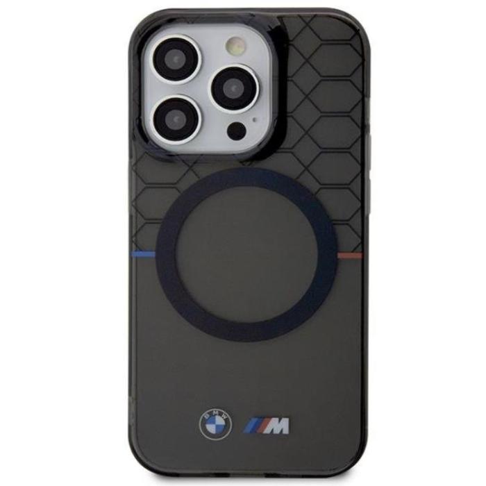 BMW - BMW iPhone 14 Pro Max Mobilskal Magsafe Pattern - Grå