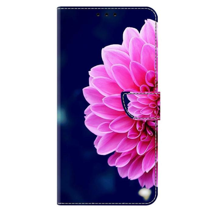 OEM - Samsung Galaxy A57 Plånboksfodral Konstläder - Rosa Blommor