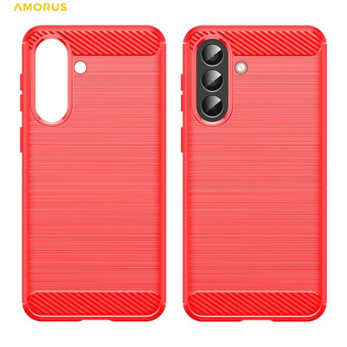 Amorus - AMORUS Mobilskal till Samsung Galaxy A57 Plast - Röd