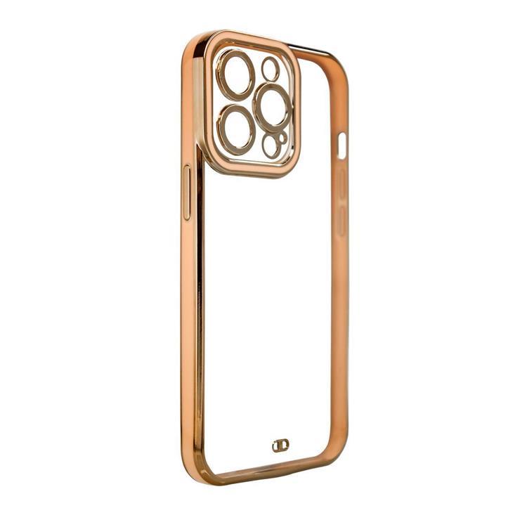 Galaxy A12 Skal Gold Frame - Guld | 2353 | AlltMobil