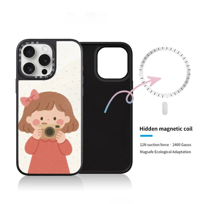 A-One Brand - iPhone 14 Pro Mobilskal MagSafe Aluminium Silikon