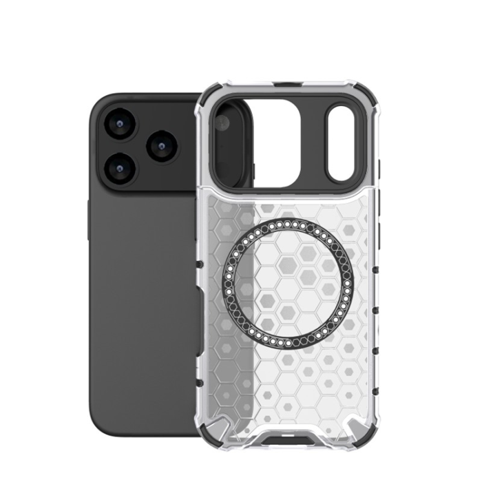 WANLONFENG - WANLONFENG iPhone 17 Pro Mobilskal Magsafe med Härdat Glas